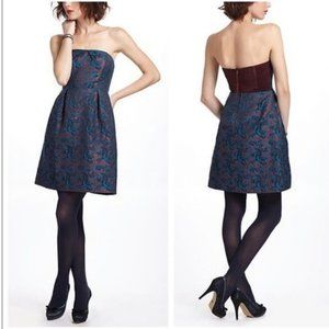 Anthropologie Leifnotes Paprika Brocade Dress - Size 2